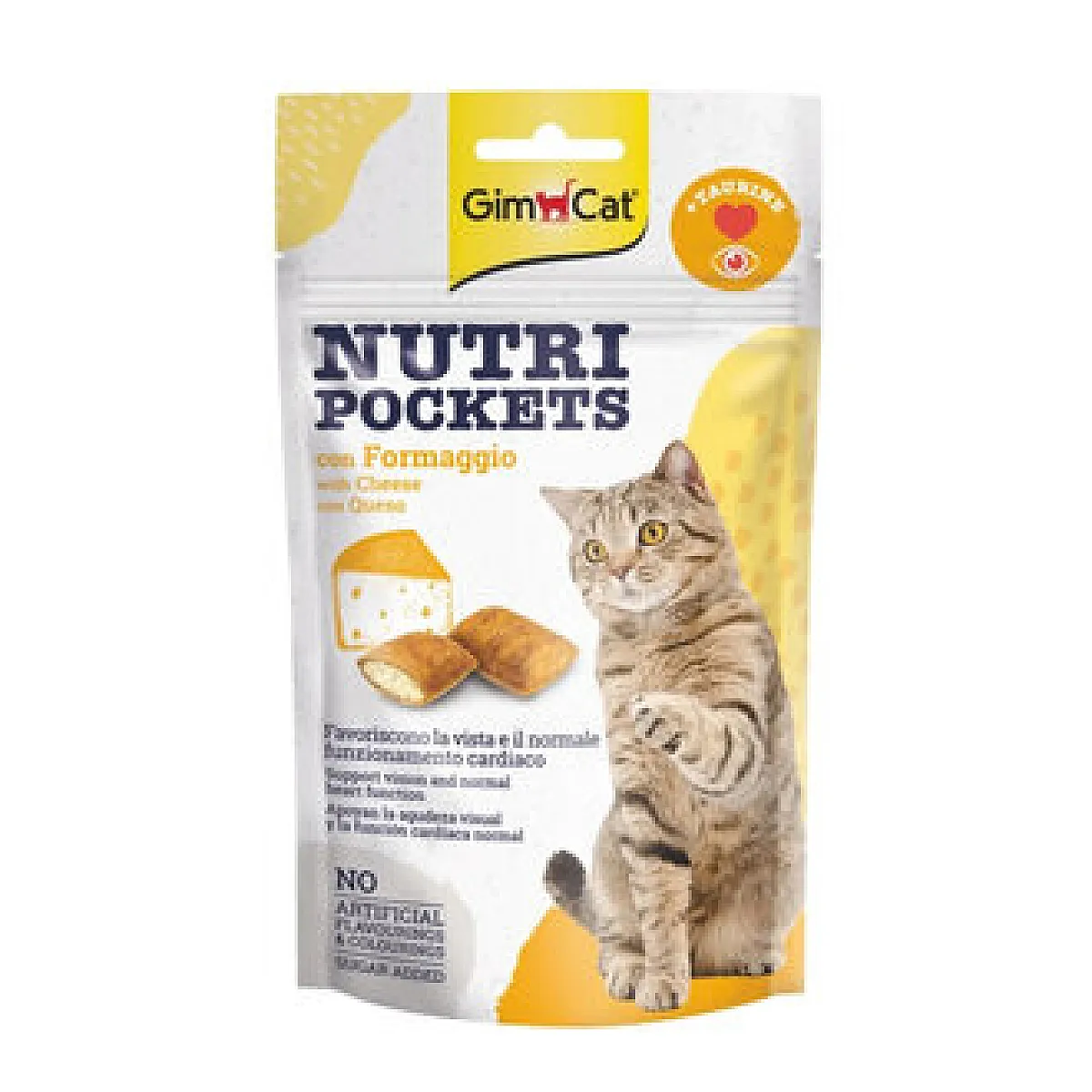 Gimcat Nutri Pockets Peynirli Taurinli Kedi Maması 60g