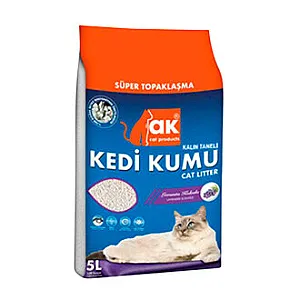 Akkum Kedi Kumu Lavanta Kokulu Kalın Taneli 5 L