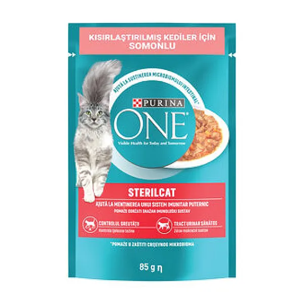 Purina One Kısırlaştırılmış Kedi Maması Somon & Havuç 85 g