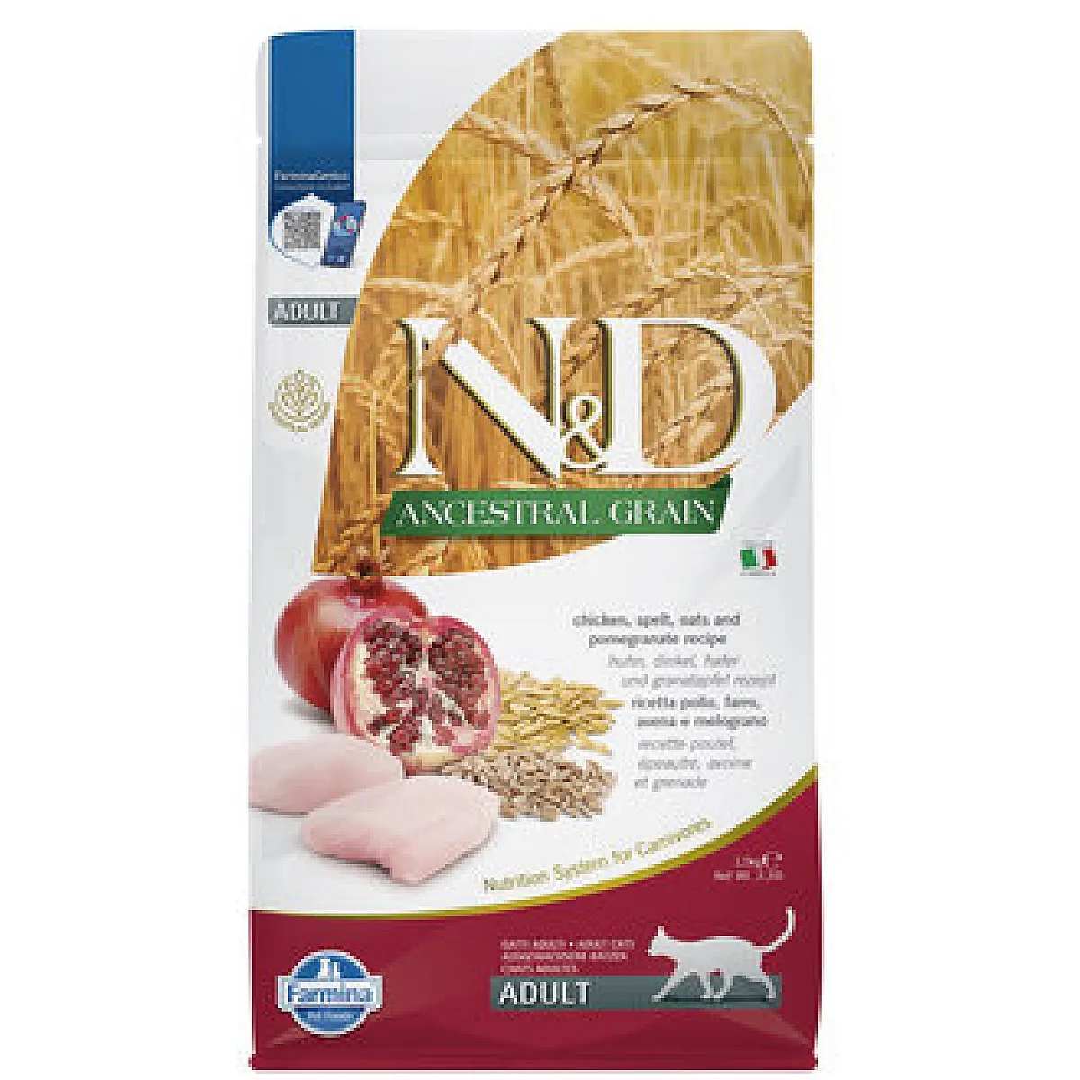N&D Ancestral Grain Yetişkin Kedi Maması Tavuk ve Nar 10 kg
