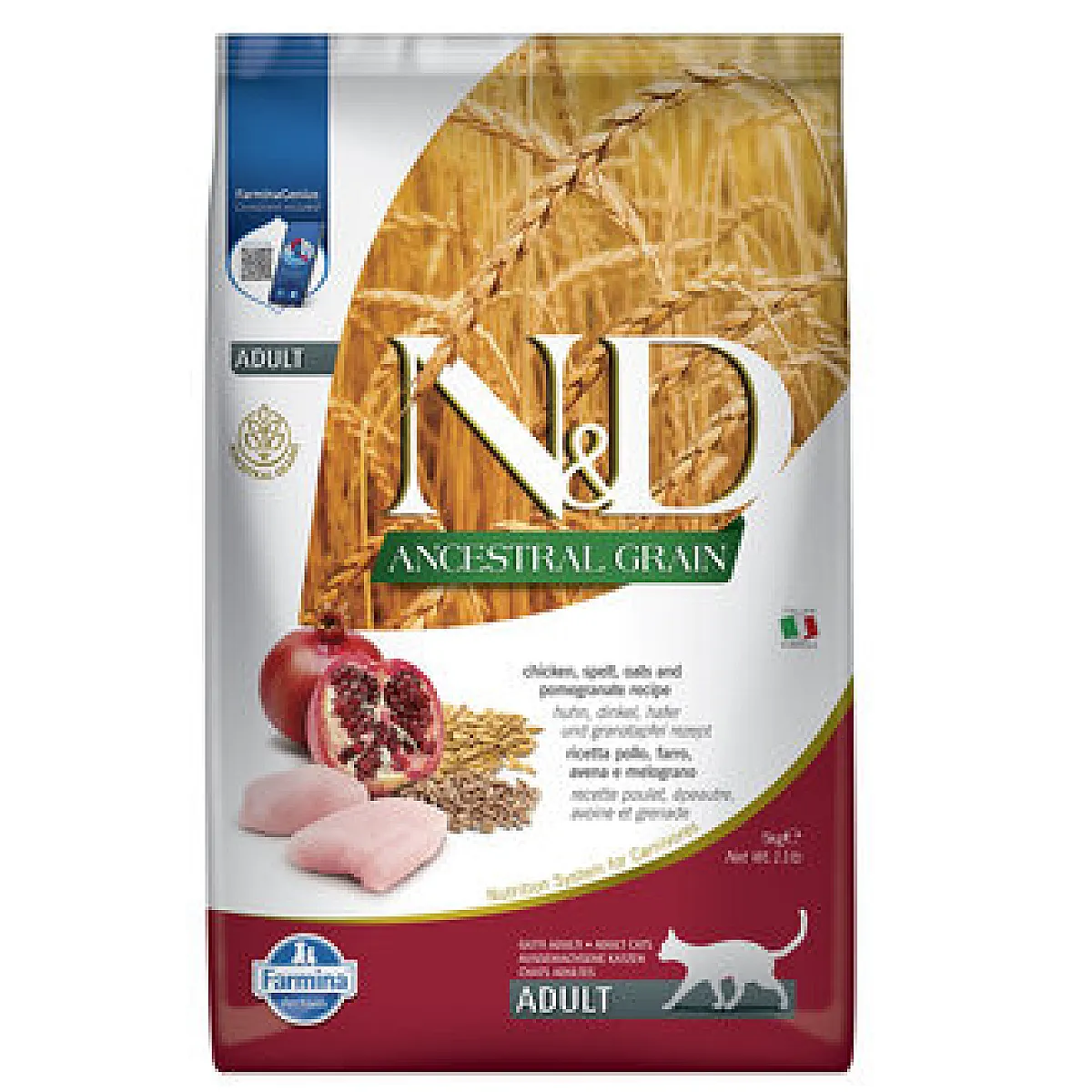 N&D Ancestral Grain Tavuk & Nar Yetişkin Kedi Maması 5 kg