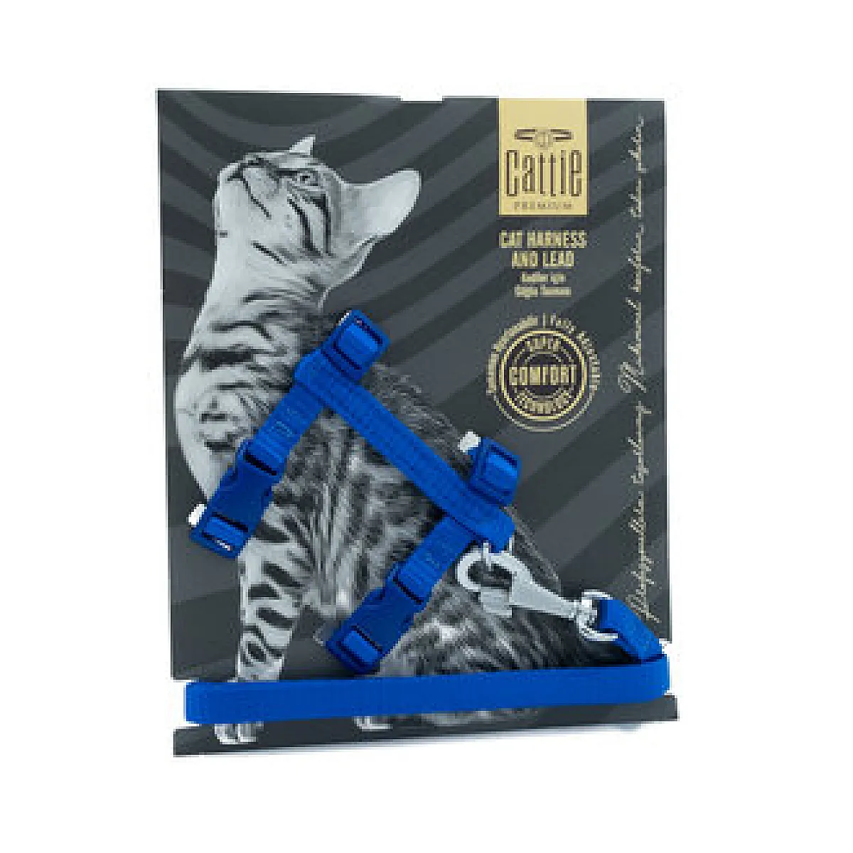 Cattie Kedi Göğüs Gezdirme Takımı Mavi 1 x 25-40 cm