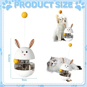 Mama Hazneli Hacıyatmaz Mama Oyuncağı – Kedi & Küçük Köpekler için Zeka Geliştirici Mama Dağıtıcı - 2