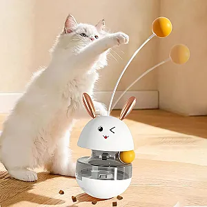 Mama Hazneli Hacıyatmaz Mama Oyuncağı – Kedi & Küçük Köpekler için Zeka Geliştirici Mama Dağıtıcı - 3