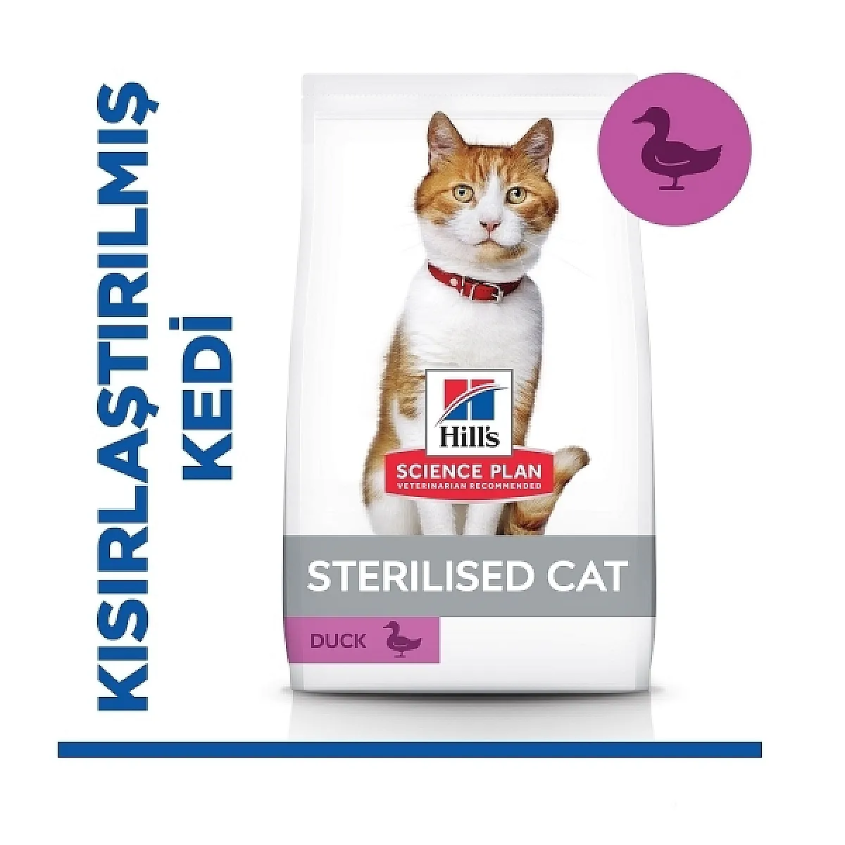 Hill's Science Plan Ördekli Kısırlaştırılmış Kedi Maması 1,5 kg (Yetişkin 6 Ay-6 Yaş)