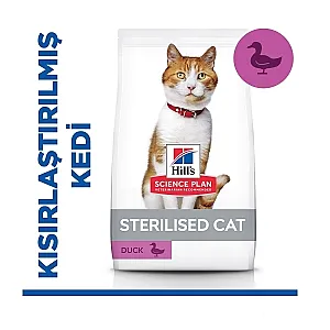 Hill's Science Plan Ördekli Kısırlaştırılmış Kedi Maması 1,5 kg (Yetişkin 6 Ay-6 Yaş) - 1