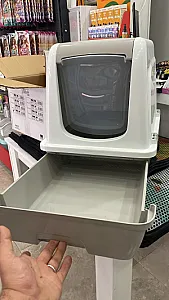 Kapalı Çekmeceli Kedi Tuvaleti Orta Boy + Kürek Hediyeli - 2