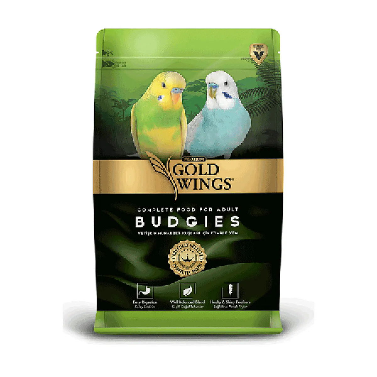 Gold Wings Premium Muhabbet Kuşu Yemi 1 kg