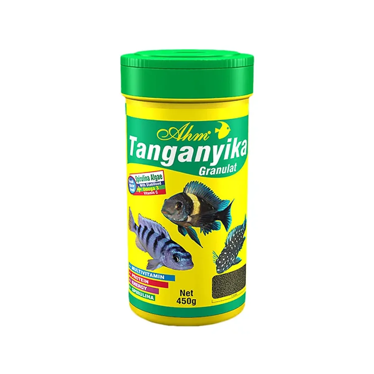 Ahm Tanganyika Granulat Cichlid Balık Yemi 250ml