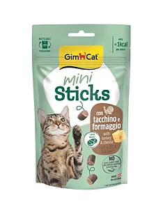 GimCat Mini Sticks Hindili ve Peynirli Kedi Ödülü 50 g