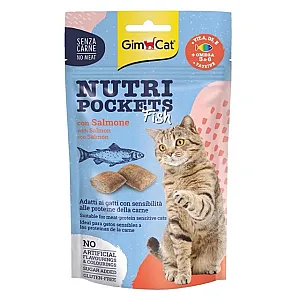 GimCat Nutri Pockets Somon Balıklı Kedi Ödül Maması 60 g