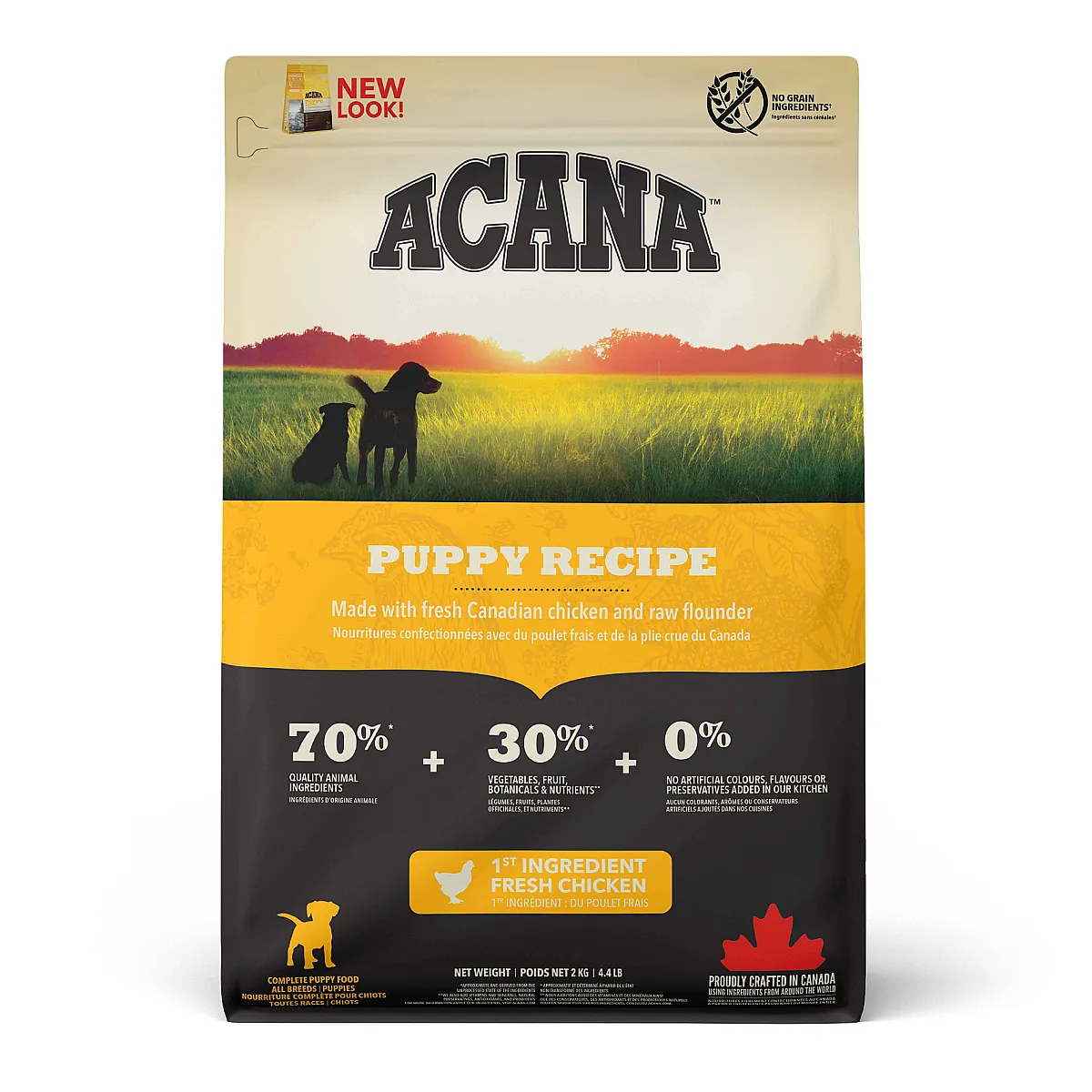 Acana Puppy Recipe Tavuklu, Hindili ve Balıklı Tahılsız Yavru Köpek Maması 2 kg