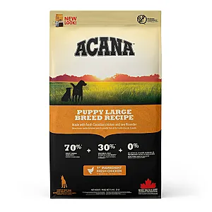 Acana Heritage Puppy Large Breed Tavuklu ve Balıklı Tahılsız Büyük Irk Yavru Köpek Maması 11.4 Kg