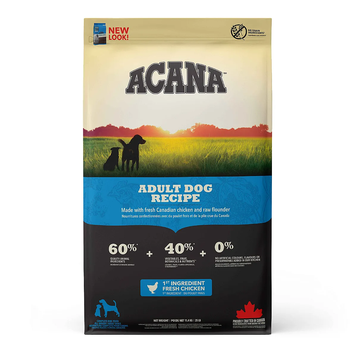Acana Heritage Adult Dog Recipe Tavuklu ve Balıklı Tahılsız Yetişkin Köpek Maması 11.4 Kg
