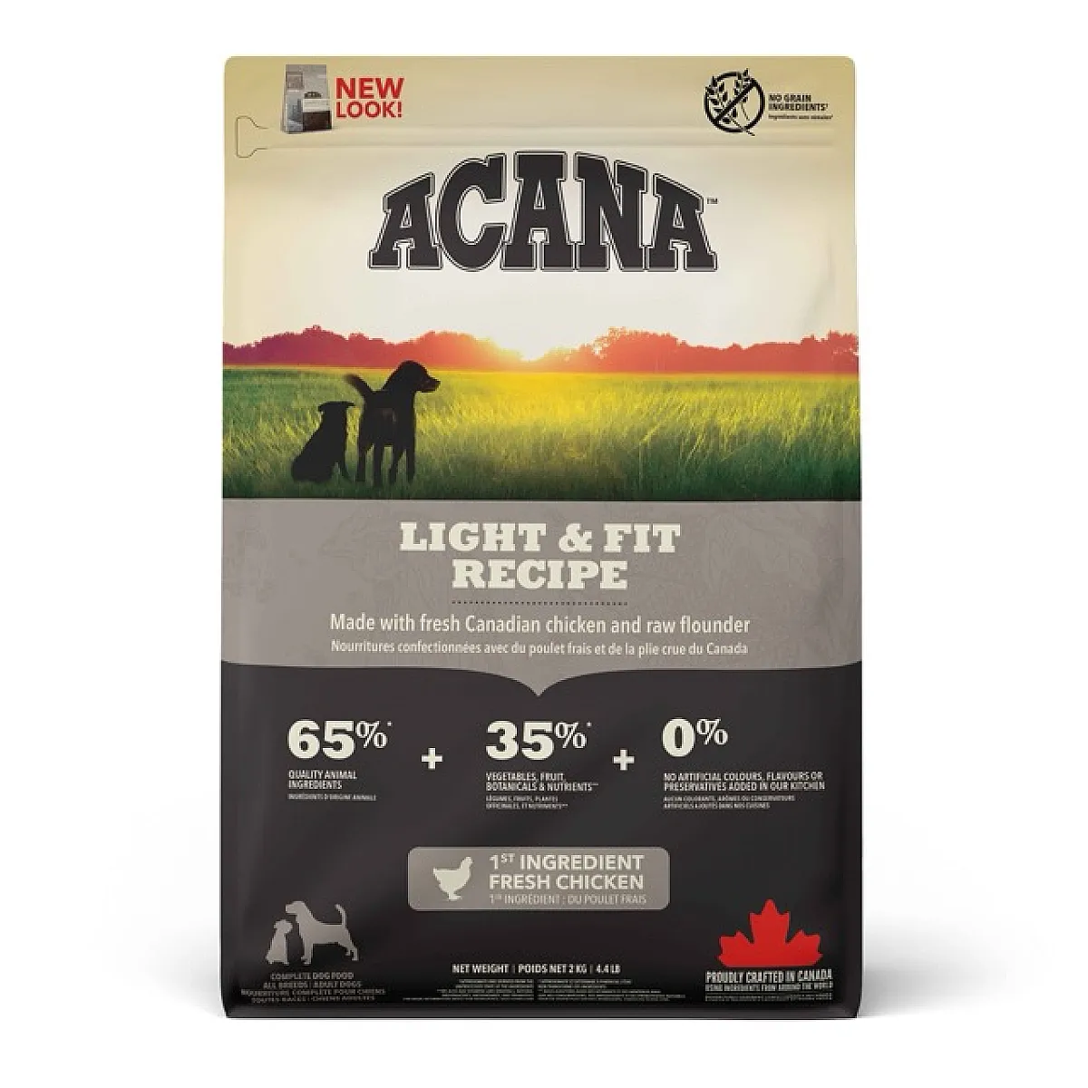 Acana Heritage Light & Fit Tahılsız Tavuklu ve Balıklı Köpek Maması 2 kg
