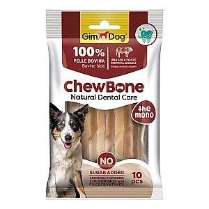 GimDog Natural Dental Care Burgu Köpek Çiğneme Çubuğu 80 gr (10 Adet)