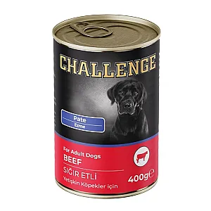 Challenge Pate Sığır Etli Yetişkin Köpek Konservesi 400 gr