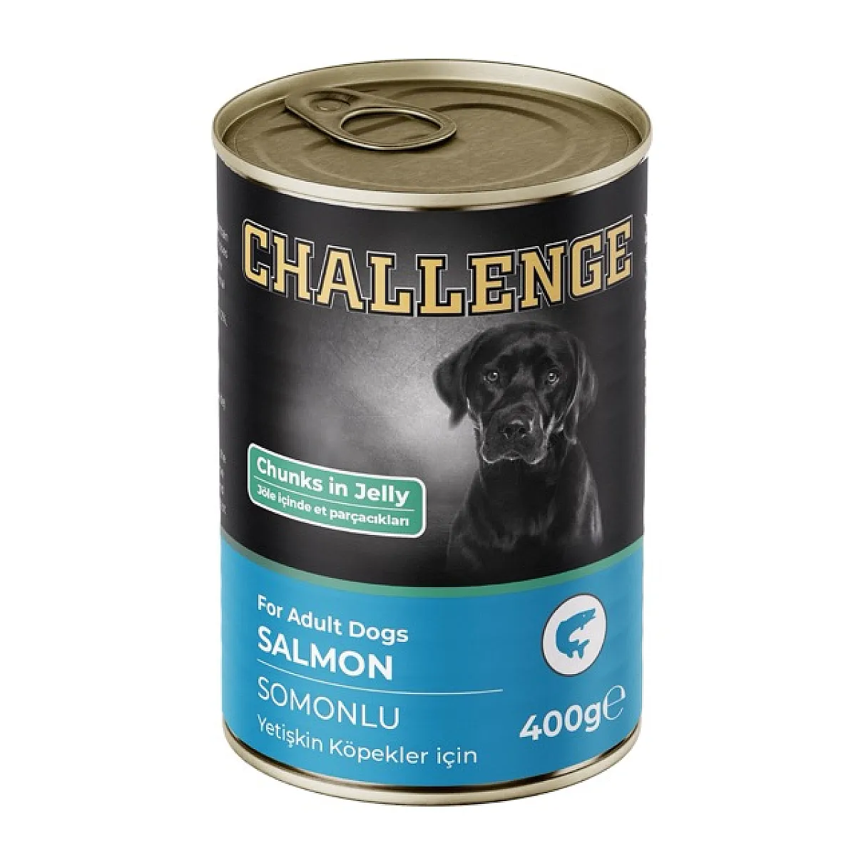 Challenge Somonlu Jöle İçinde Yetişkin Köpek Konservesi 400 gr