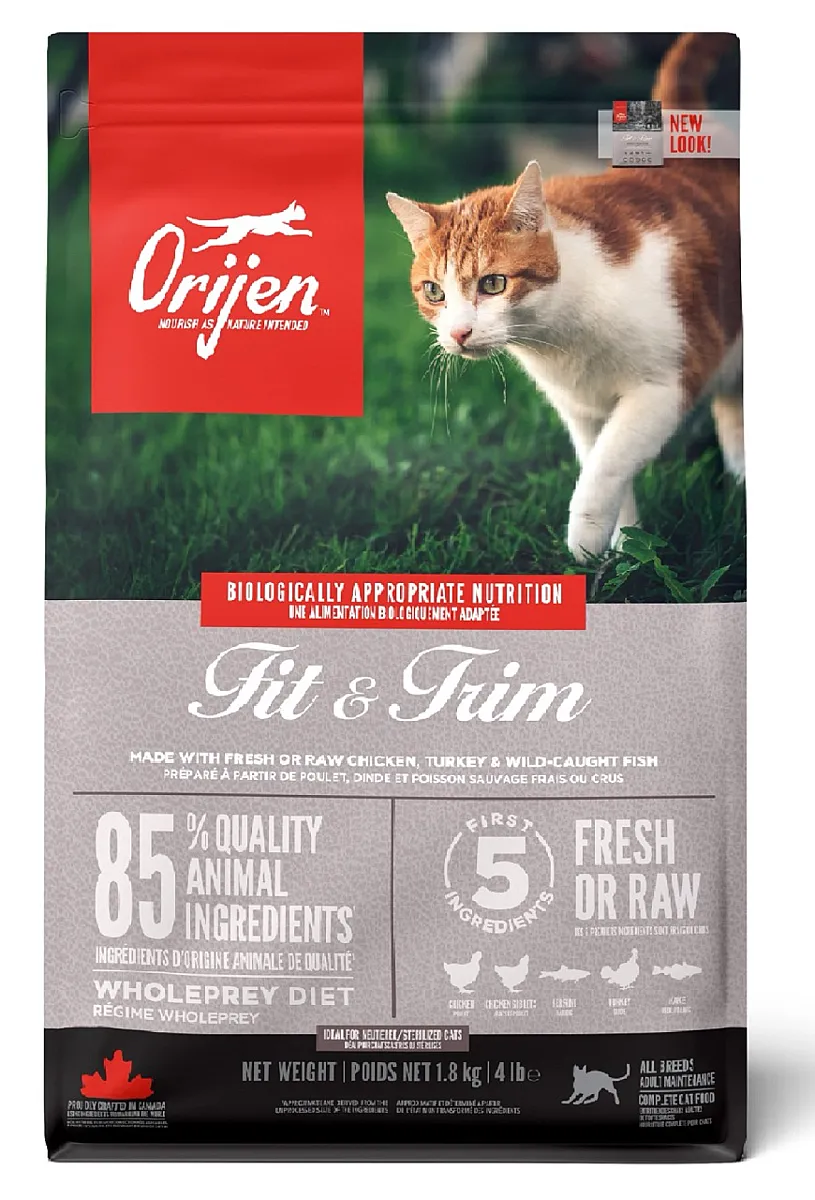 Orijen Fit & Trim Tahılsız Kısırlaştırılmış ve Kilolu Kedi Maması