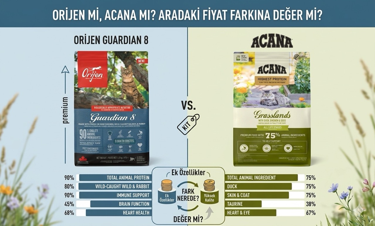 Orijen vs Acana karşılaştırma