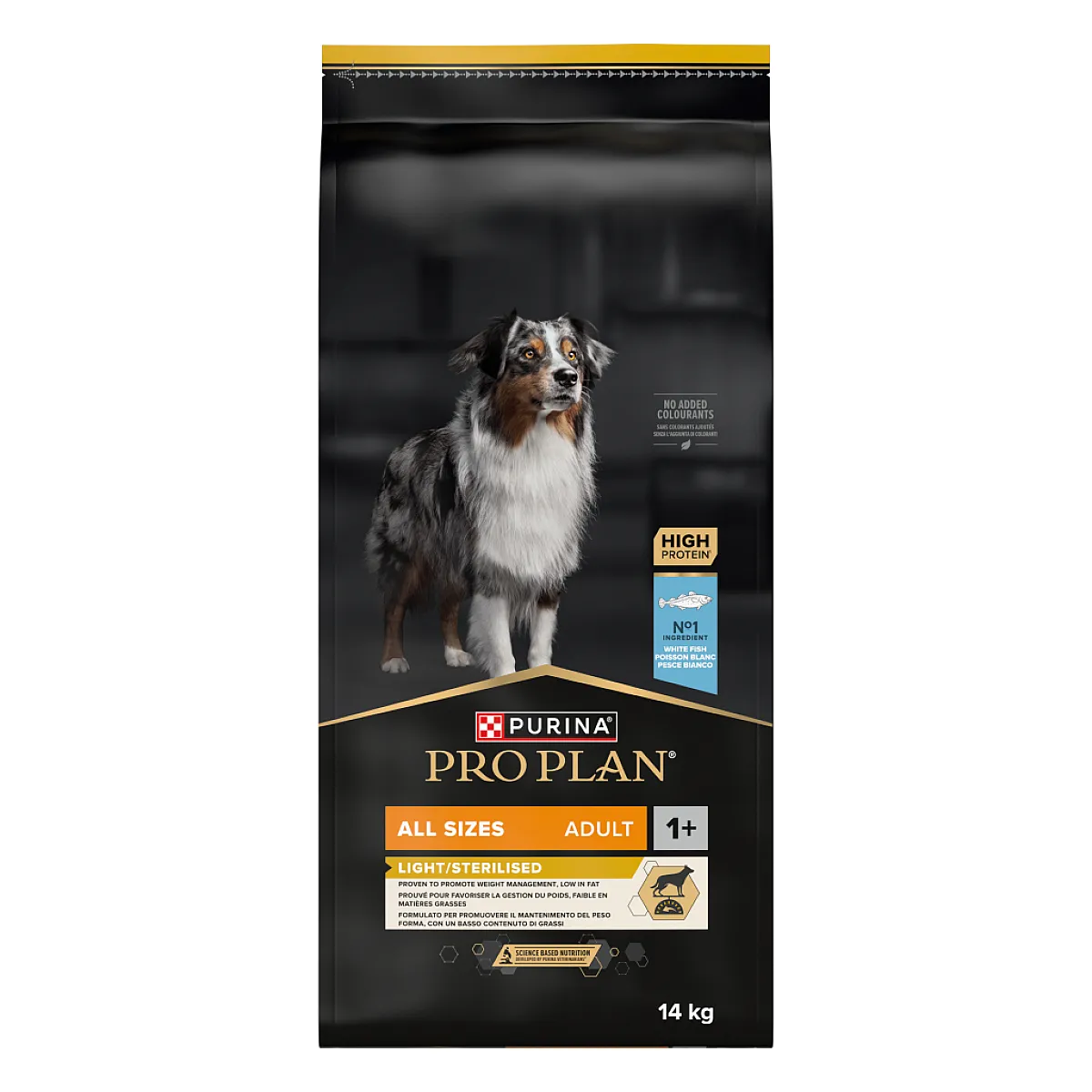 Pro Plan Light ve Kısırlaştırılmış Tüm Irklar İçin Alabalıklı Yetişkin Köpek Maması 14 kg