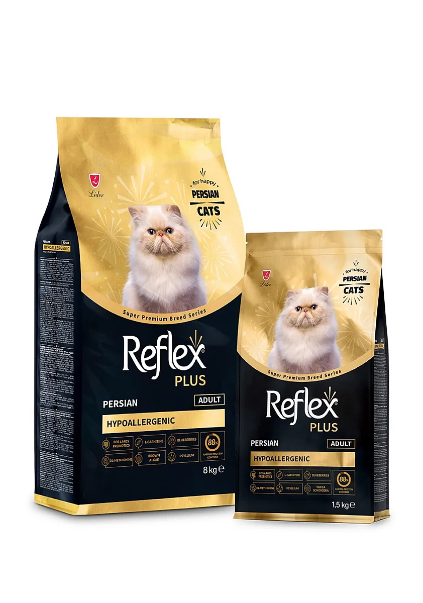 Reflex Plus Persian Adult - Yetişkin İran Kedileri İçin Hipoalerjenik Tavuklu Kedi Maması