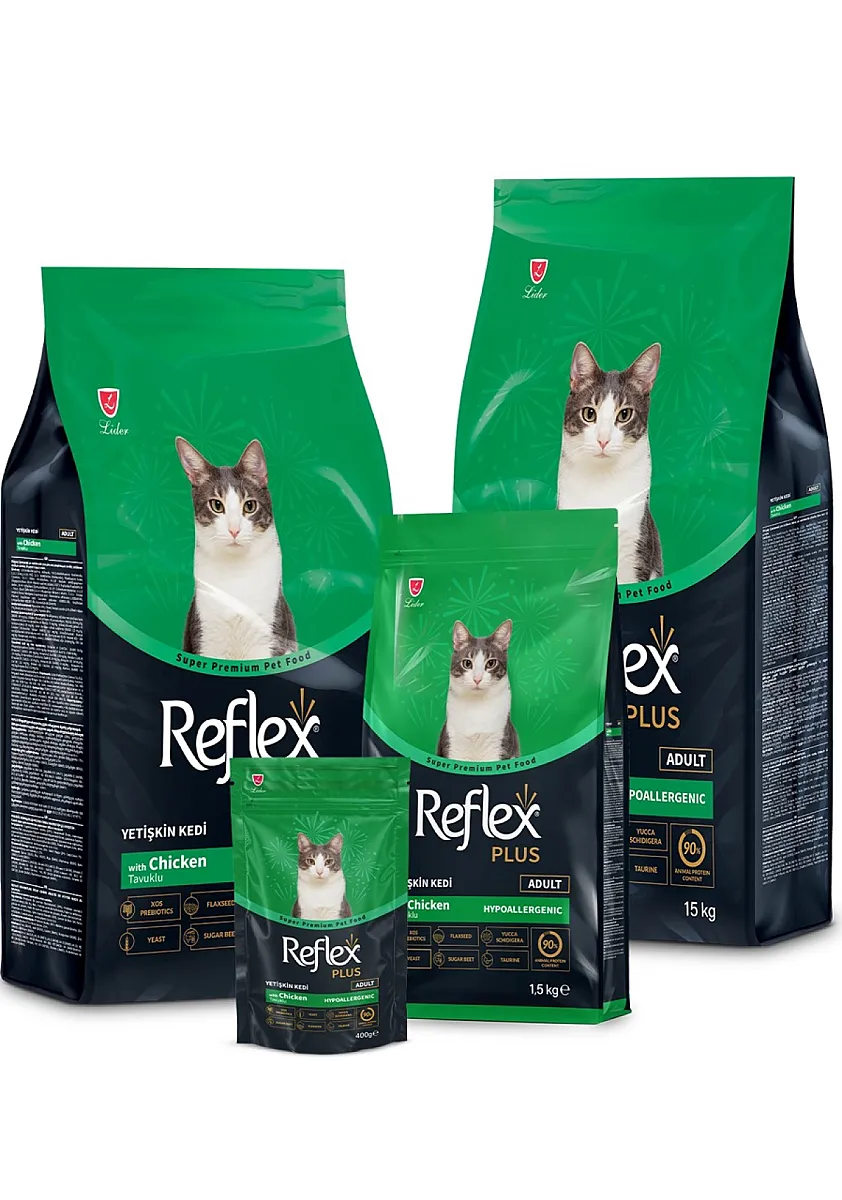 Reflex Plus Adult Chicken - Tüm Irklar İçin Hipoalerjenik Tavuklu Yetişkin Kedi Maması