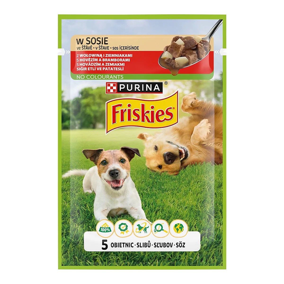 Purina Friskies Sığır Etli ve Patates Köpek Maması 85g