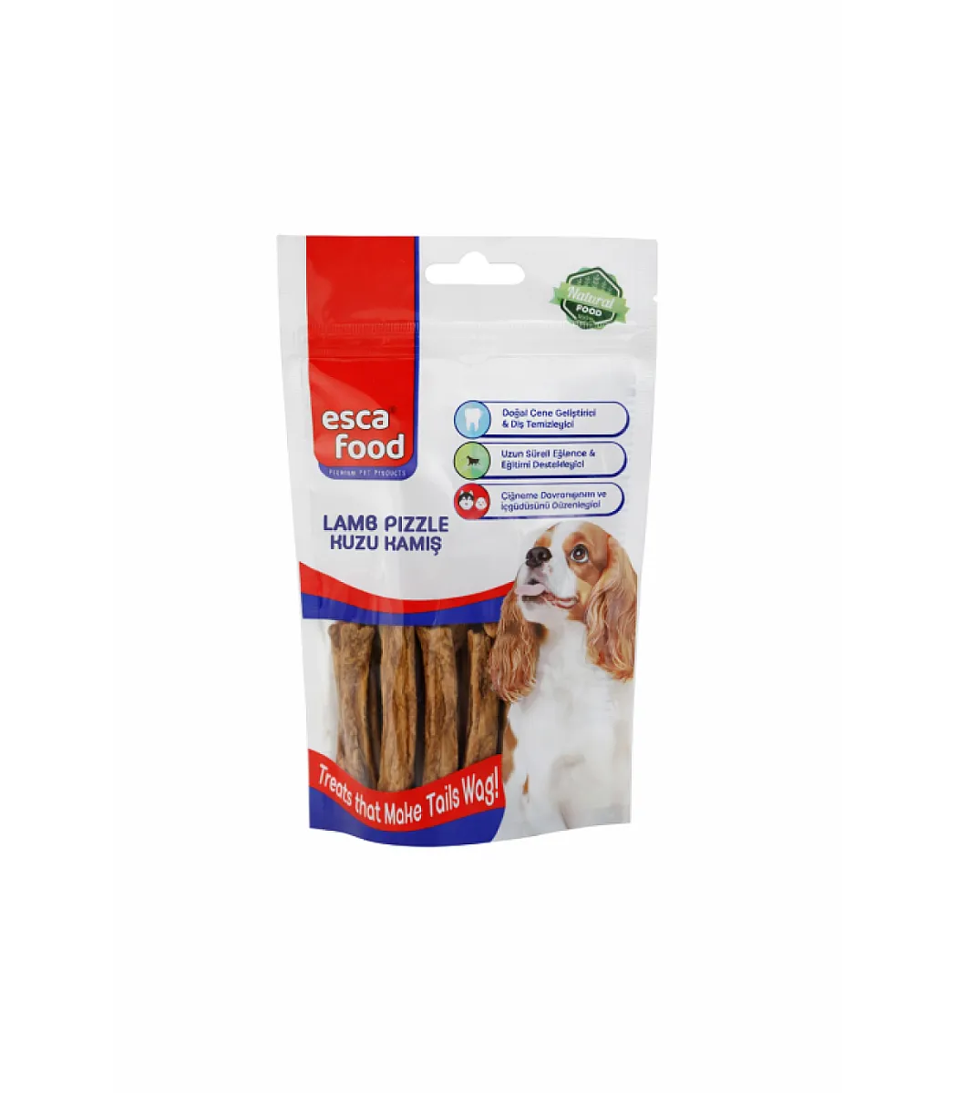 Esca Food Doğal Kuzu Kamış Köpek Ödül Maması 80 gr