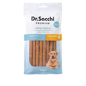 Dr.Sacchi Premium Tavuklu Çubuk Tahılsız Köpek Ödülü 110 gr (10'lu) - 1