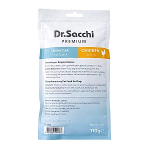 Dr.Sacchi Premium Tavuklu Çubuk Tahılsız Köpek Ödülü 110 gr (10'lu) - 2