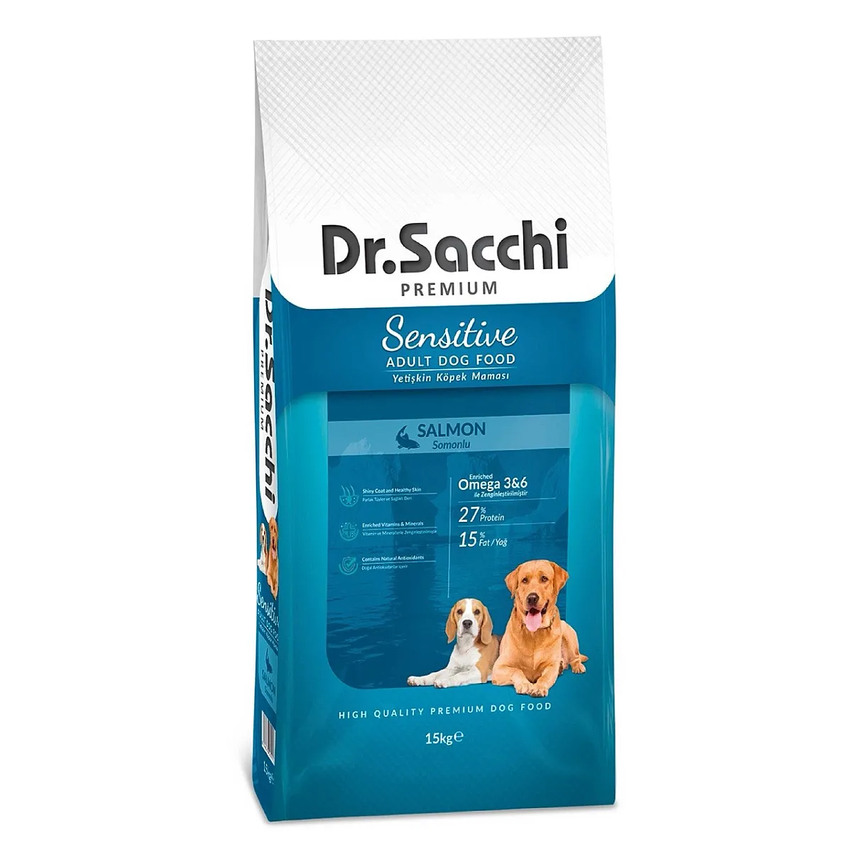 Dr. Sacchi Premium Somonlu Yetişkin Köpek Maması 15 kg