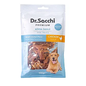 Dr.Sacchi Premium Küçük Tavuk Parçacıklı Tahılsız Köpek Ödülü 100 Gr - 1