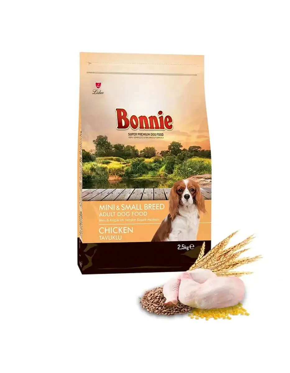 Bonnie Mini & Small Breed Tavuklu Yetişkin Köpek Maması 2.5 kg