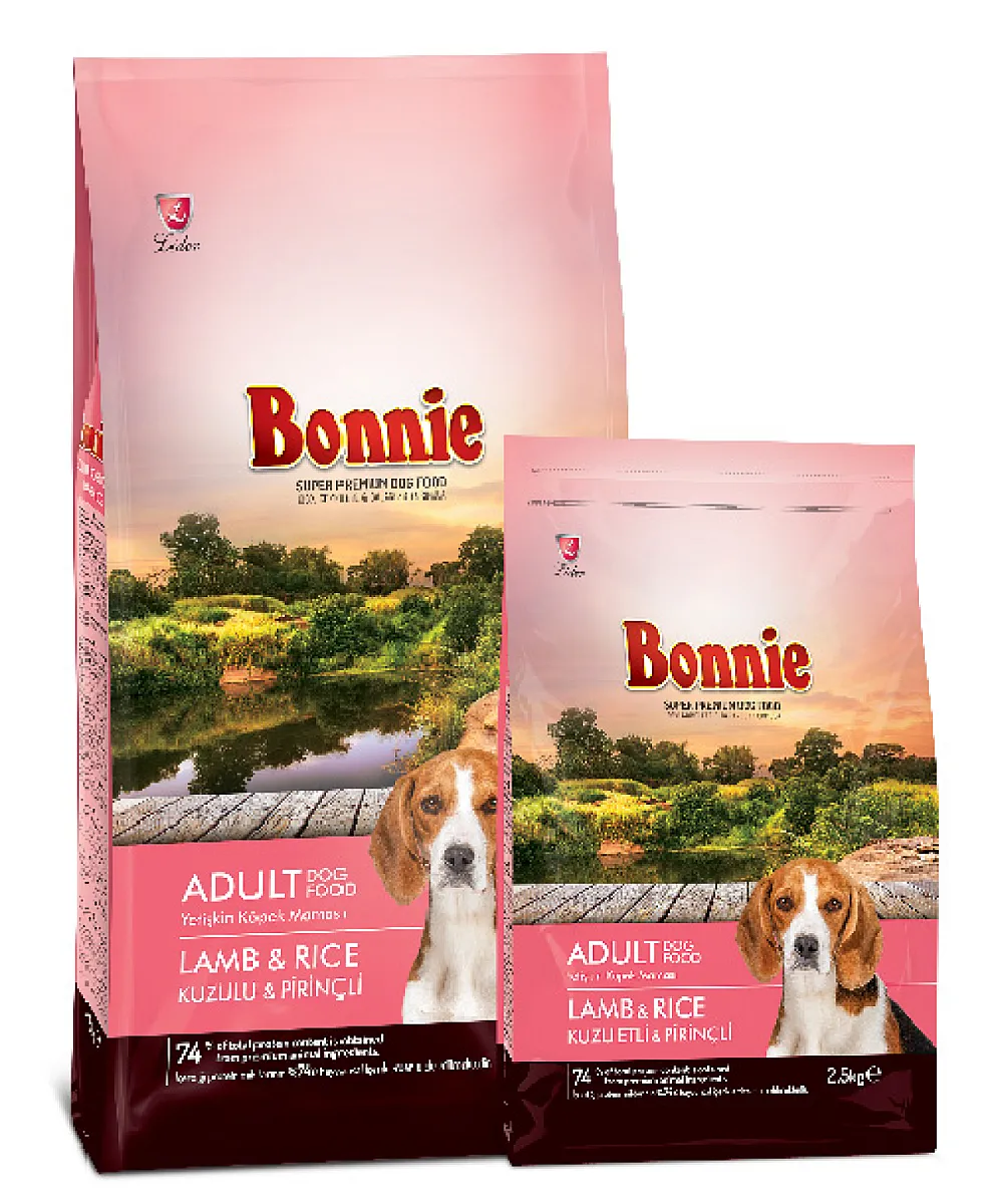 Bonnie Adult Lamb & Rice - Kuzu Etli ve Pirinçli Yetişkin Köpek Maması