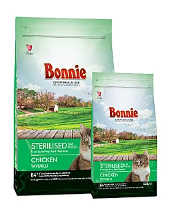 Bonnie Kısırlaştırılmış Tavuklu Yetişkin Kedi Maması