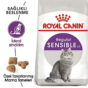Royal Canin Sensible 33 - Sindirim Hassasiyeti Olan Yetişkin Kedi Maması 15 kg - 3