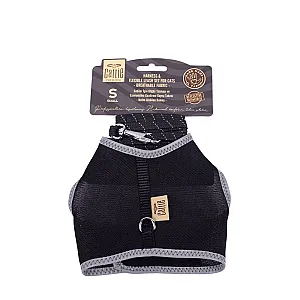 Cattie Havalı Dokuma S 1x20-30 cm Siyah Kedi Göğüs Tasması - 1