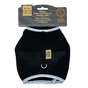 Cattie Havalı Dokuma 1x25-35 cm Siyah Kedi Göğüs Tasması - 1