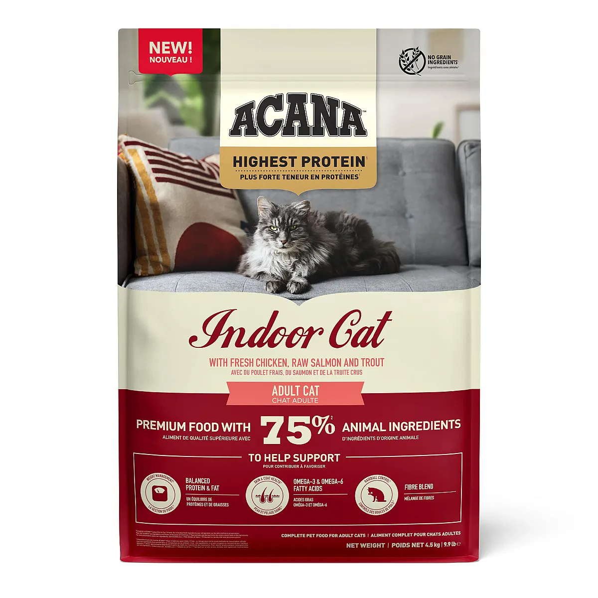 Acana Highest Protein Indoor Yetişkin Kedi Maması 4.5 kg