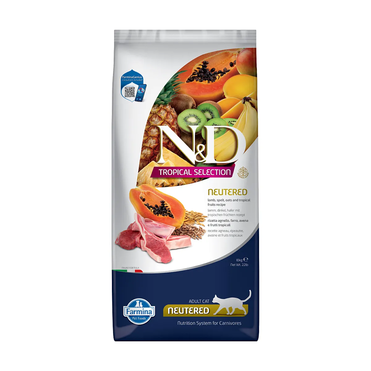 N&D Tropical Selection Kuzu Etli ve Tropikal Meyveli Kısırlaştırılmış Kedi Maması