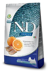 N&D Ocean Ringa Balıklı ve Portakallı Tahılsız Küçük Irk Yetişkin Köpek Maması