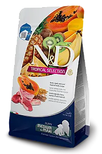 N&D Tropical Selection Kuzu Etli Tropikal Meyveli Medium & Maxi Yavru Köpek Maması