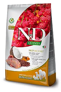 N&D Quinoa Skin & Coat Bıldırcın Kinoa ve Hindistan Cevizli Yetişkin Köpek Maması