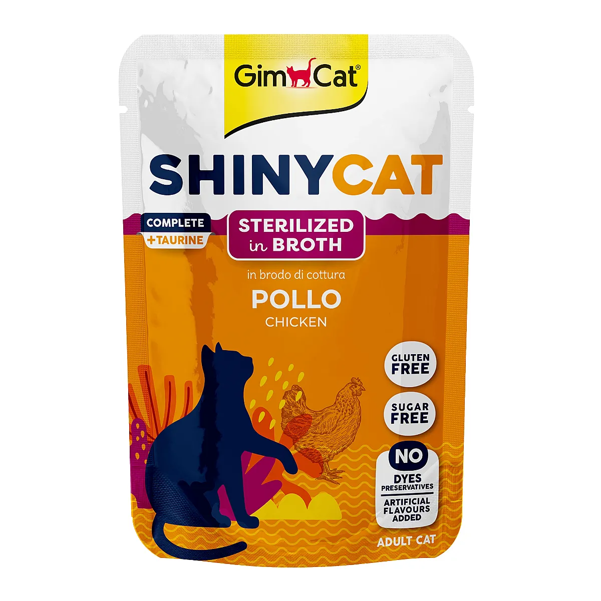 Gimcat Shinycat Pouch Sterilized Chicken (Tavuklu) Konserve Kedi Maması 70 gr