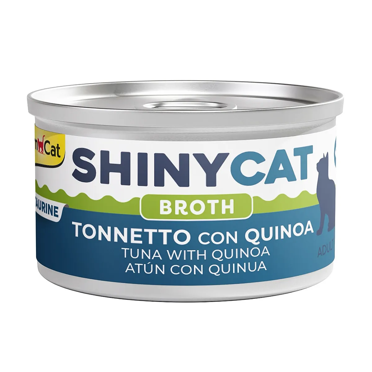 Gimcat Shinycat Broth (Sos İçinde) Kinoalı Ton Balığı Konserve Kedi Maması 70 gr