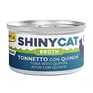 Gimcat Shinycat Broth (Sos İçinde) Kinoalı Ton Balığı Konserve Kedi Maması 70 gr