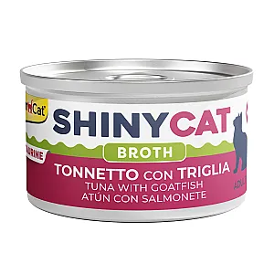 Shinycat Broth (Sos içinde) Tuna with Goatfish (Barbun Balıklı Ton Balığı) Konserve Kedi Maması 70 gr - 1
