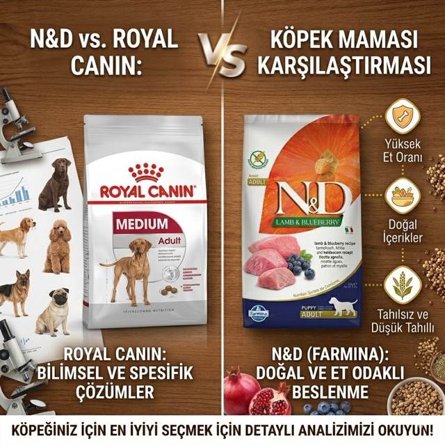 Royal Canin mi n&d mi ? Arasındaki farklar neler N&D mi royal canin mi