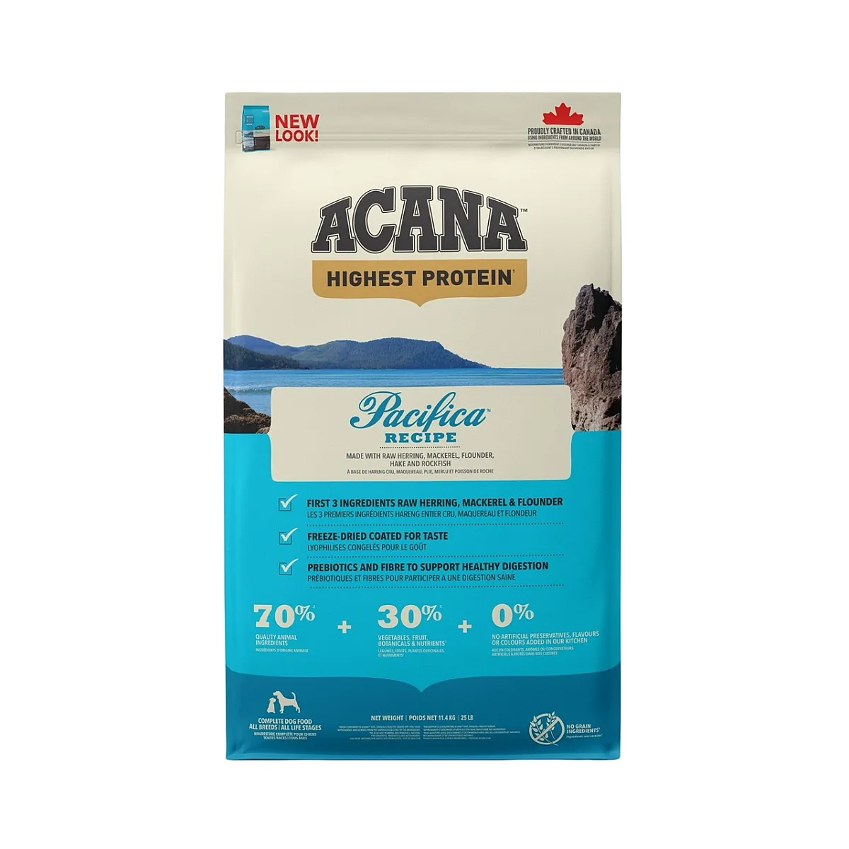 ACANA Highest Protein Pacifica Tüm Irk ve Yaşam Evreleri İçin Tahılsız Köpek Maması 11,4 kg